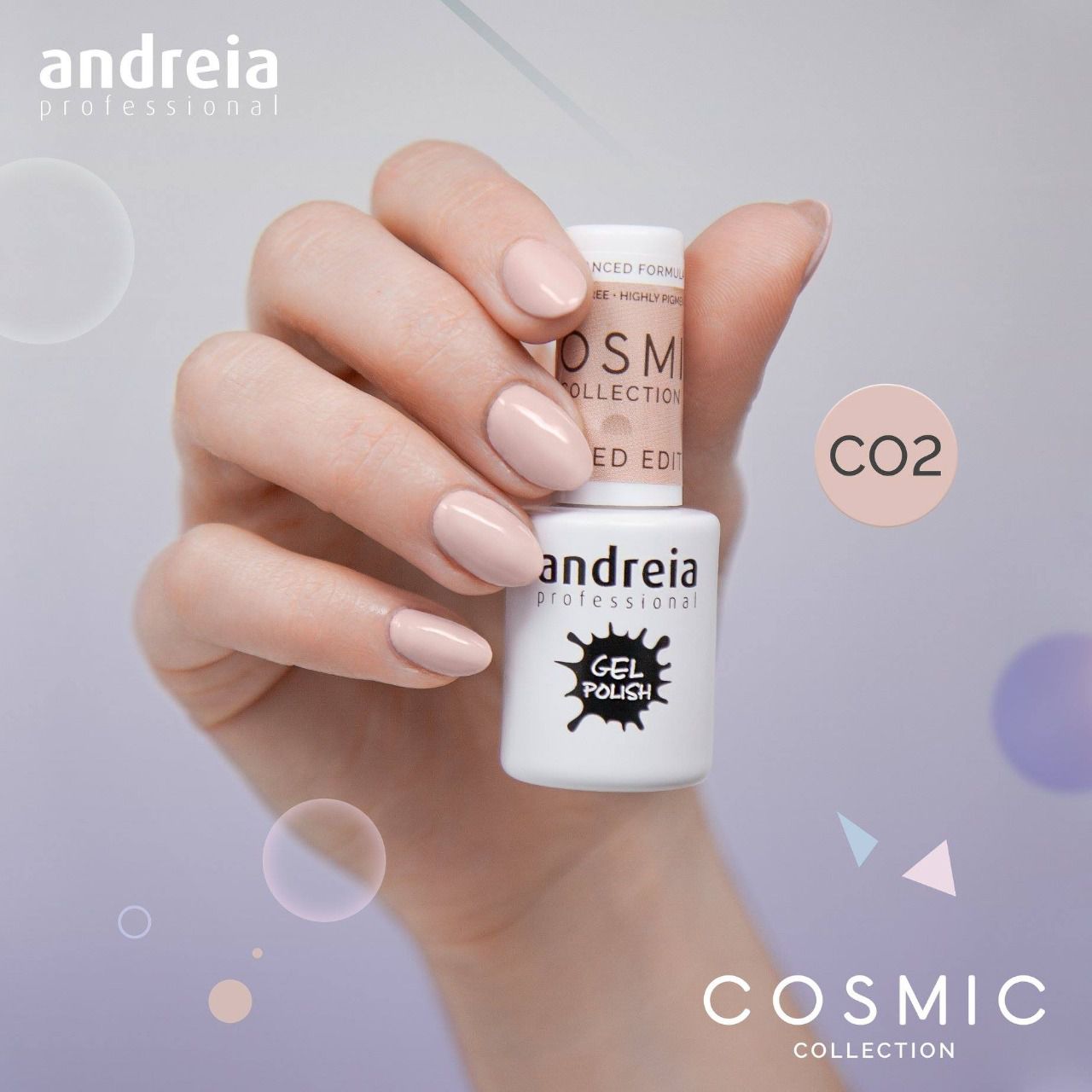 Vernis Gel ANDREIA Couleur Rose Pâle C03 - Pour Manucure Semi-permanente UV/LED, Neuf Dans Son Emballage D'origine