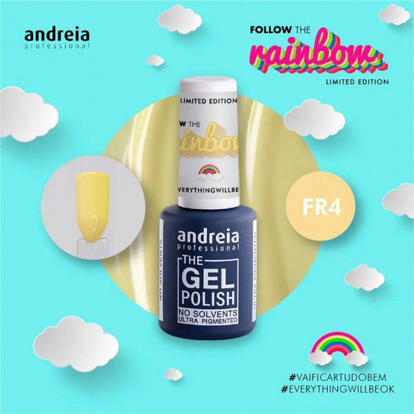 Vernis Gel ANDREIA C03 Rose Pâle - Gel Polish Semi-permanent UV/LED
