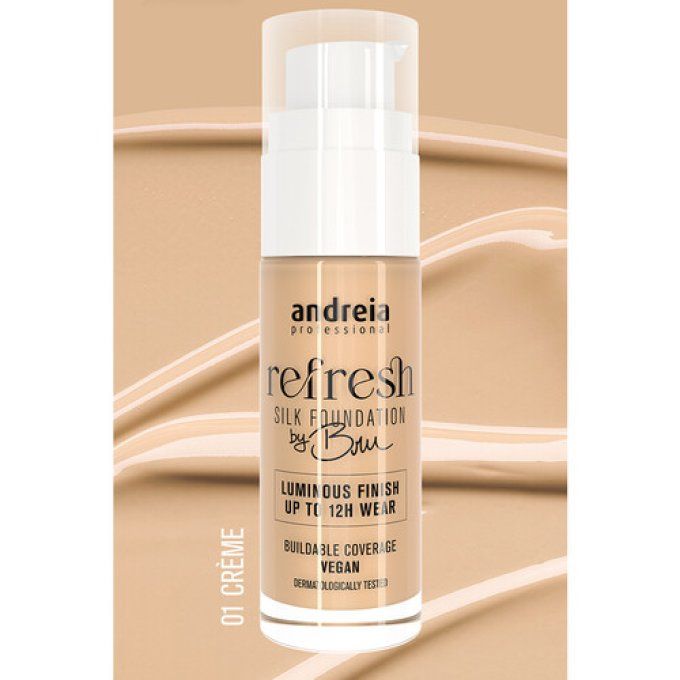 Refresh Silk Foundation by Bru - 01 Crème - Andreia