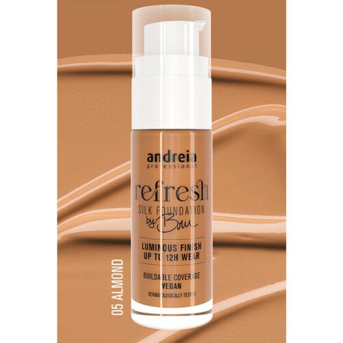 Refresh Silk Foundation by Bru - 05 Toasted Almond - Andreia