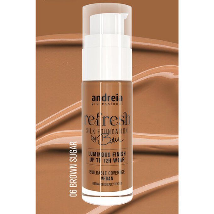 Refresh Silk Foundation by Bru - 06 Brown Sugar - Andreia