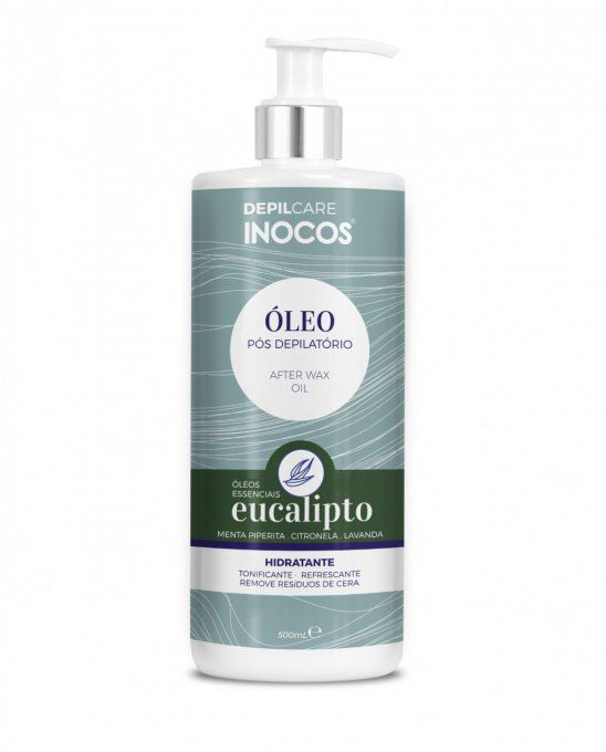 Huile Hydratante Post-épilatoire Inocos - Eucalyptus 500 ml