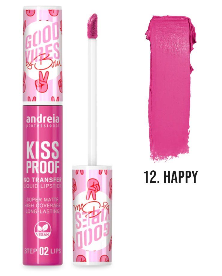 Kissproof by Bru - Liquid Lipstick 12 Happy - Andreia
