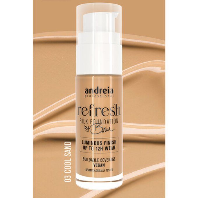 Refresh silk Foundation by Bru - 03 Cool Sand - Andreia