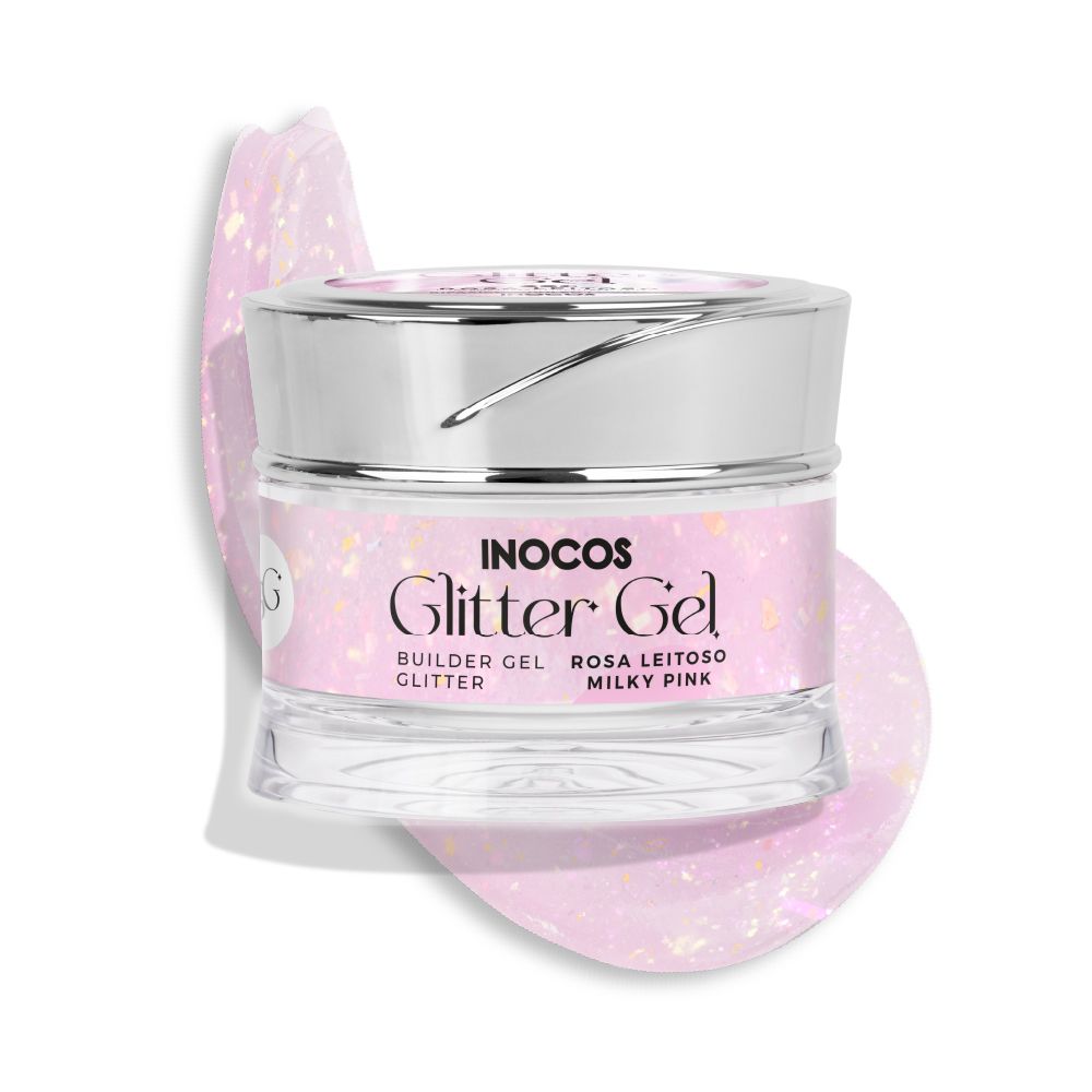 Glitter gel 50gr - Rose cassé - Inocos