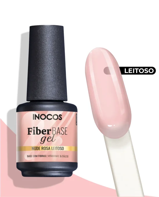 FIBER BASE GEL NUDE ROSE LAITEUX 15ML