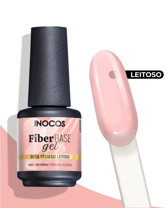 FIBER BASE GEL ROSE PÊCHE LAITEUX 15ML