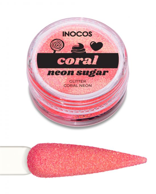 GLITTER NAIL ART SUCRE CORAL