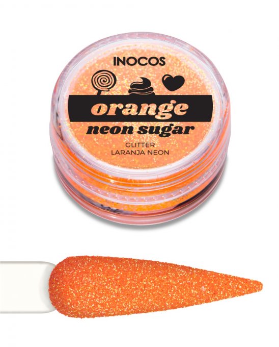 GLITTER NAIL ART SUCRE ORANGE