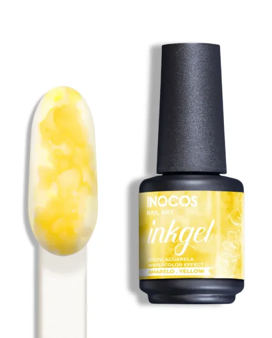 INOCOS INK GEL JAUNE AQUARELLE NAIL ART
