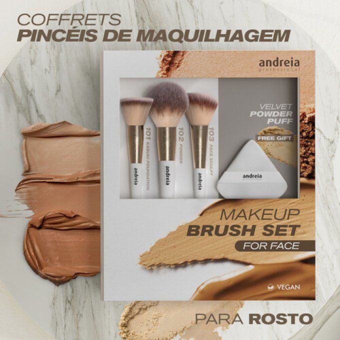 Makeup Brush Set For Face - Andreia