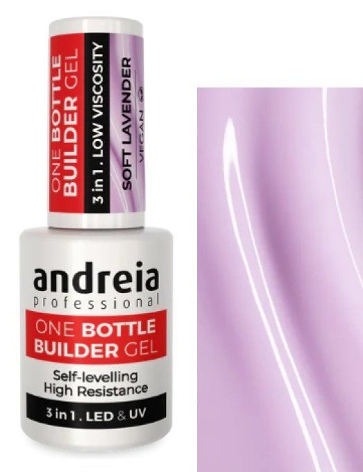 One Bottle Builder Gel 3 in 1 - Soft Lavender - Andreia