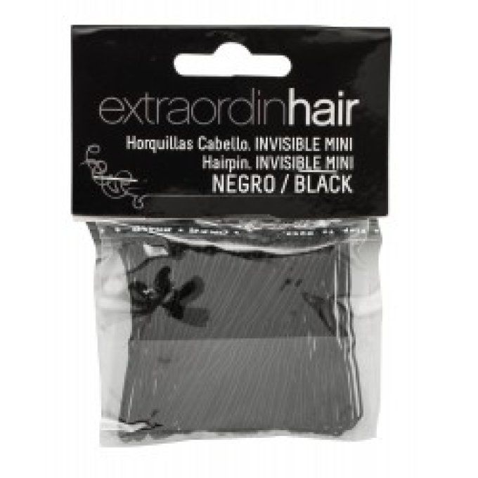 Mini Clip Invisible noir 100pcs