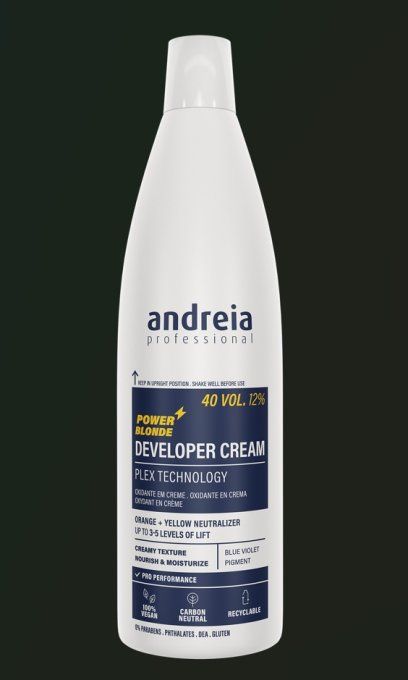 Developer cream Power blond 40VOL 200ml Andreia Profissional