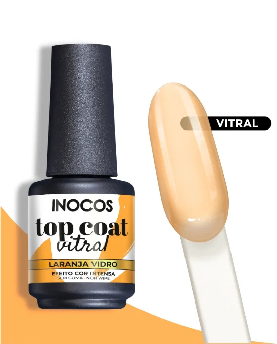 TOP COAT VITRAL ORANGE VITRE 15ML
