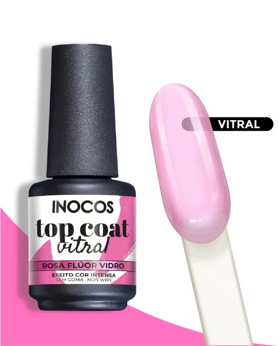  TOP COAT VITRAL ROSE VITRE 15ML